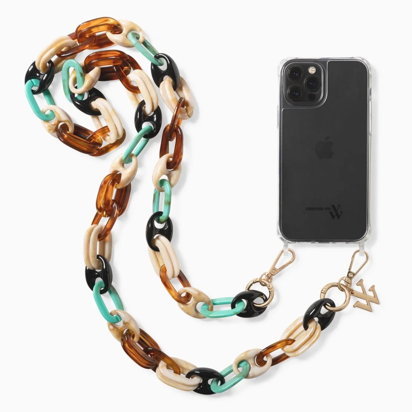 Vanessa Wu Accessoires Pour Téléphone | Chaine De Telephone Noemie Multicolore
