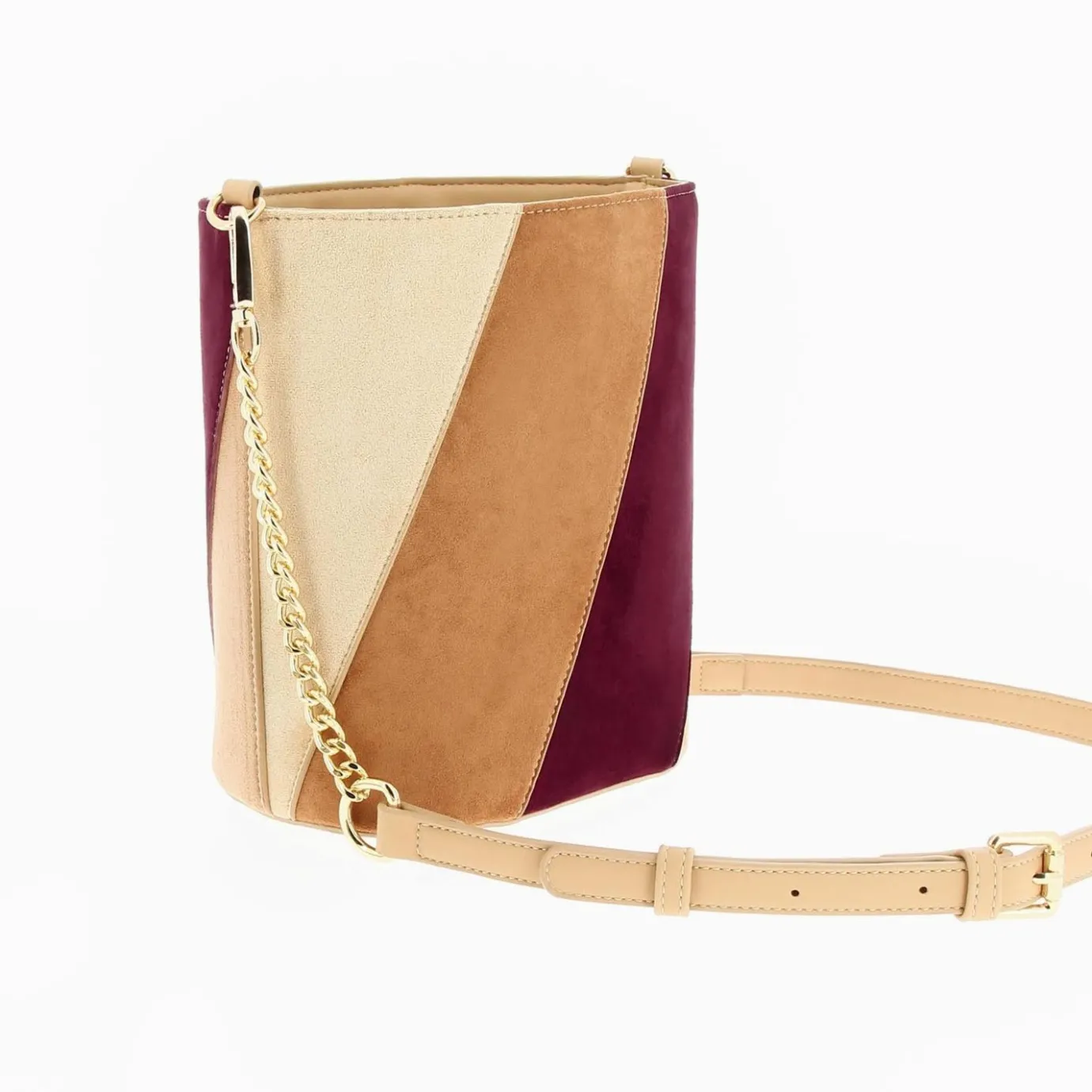 Vanessa Wu Sacs | Sac Seau Martica Multicolore En Suedine