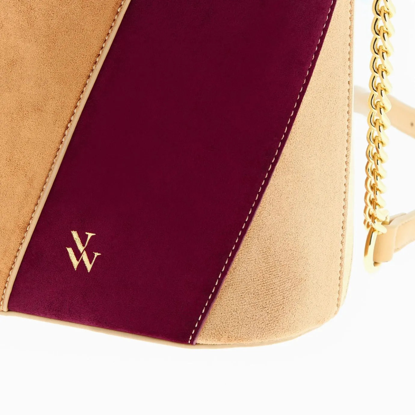 Vanessa Wu Sacs | Sac Seau Martica Multicolore En Suedine
