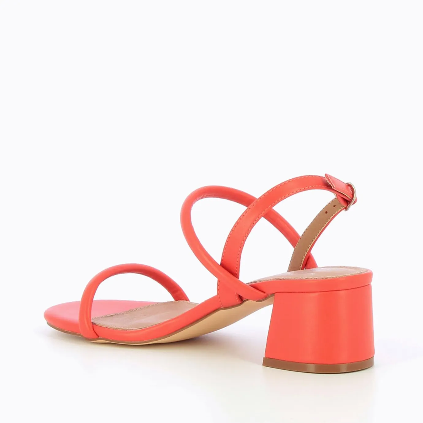 Vanessa Wu Sandales À Talon, Compensées | Sandales A Talon Minimalistes Cynthia Corail