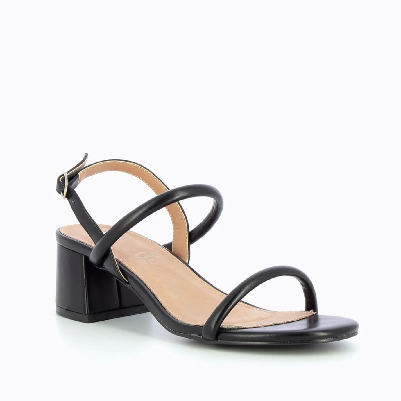Vanessa Wu Sandales À Talon, Compensées | Sandales A Talon Minimalistes Cynthia Noires