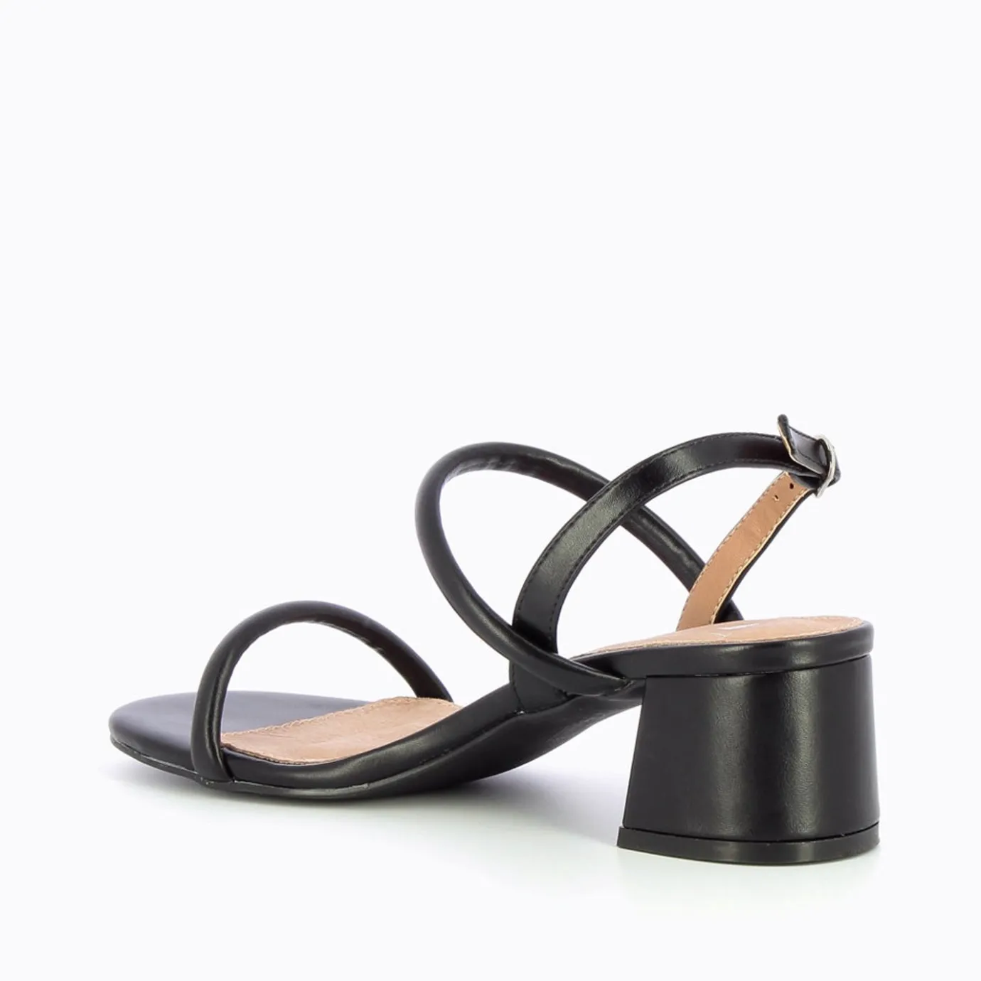Vanessa Wu Sandales À Talon, Compensées | Sandales A Talon Minimalistes Cynthia Noires