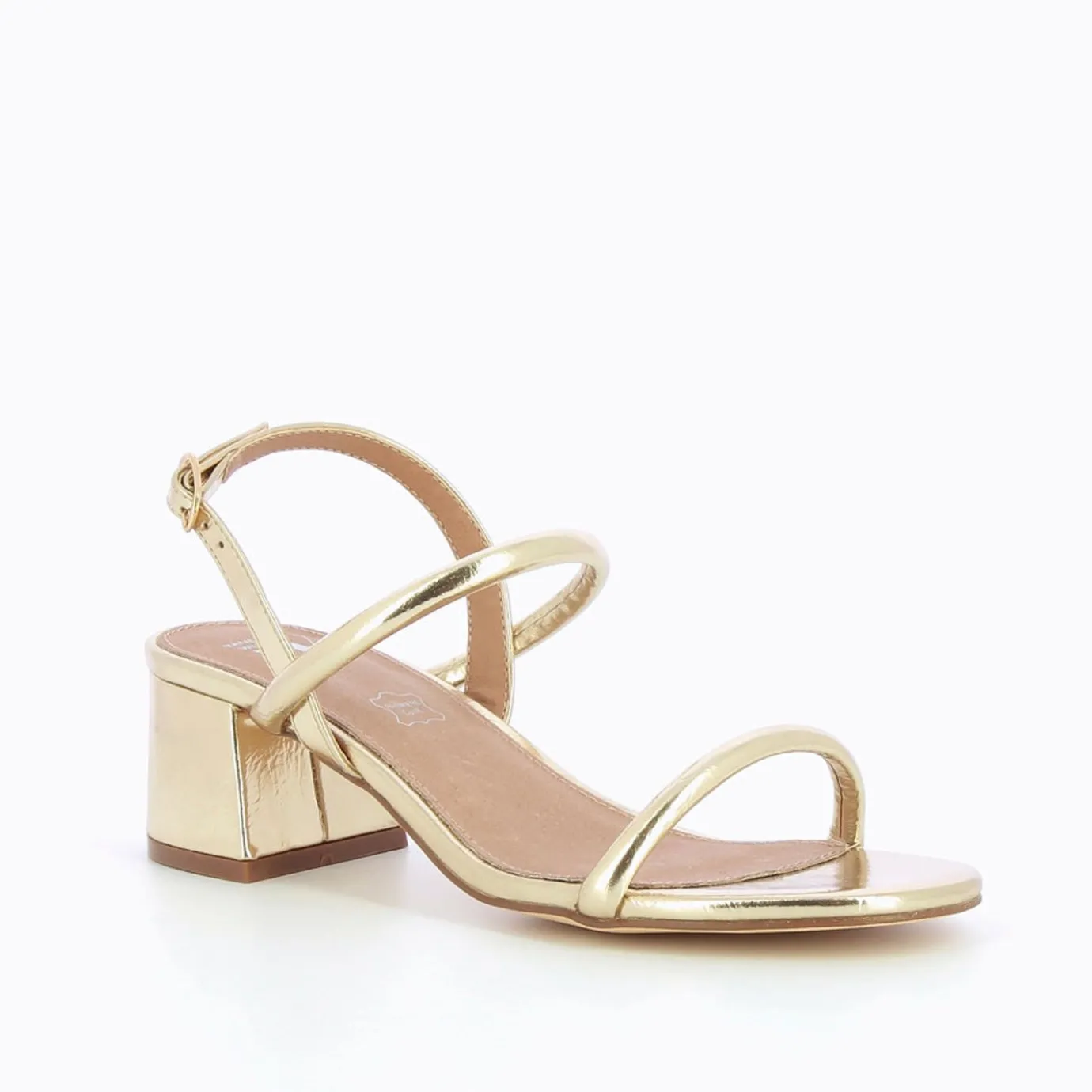 Vanessa Wu Sandales À Talon, Compensées | Sandales A Talon Minimalistes Cynthia Or
