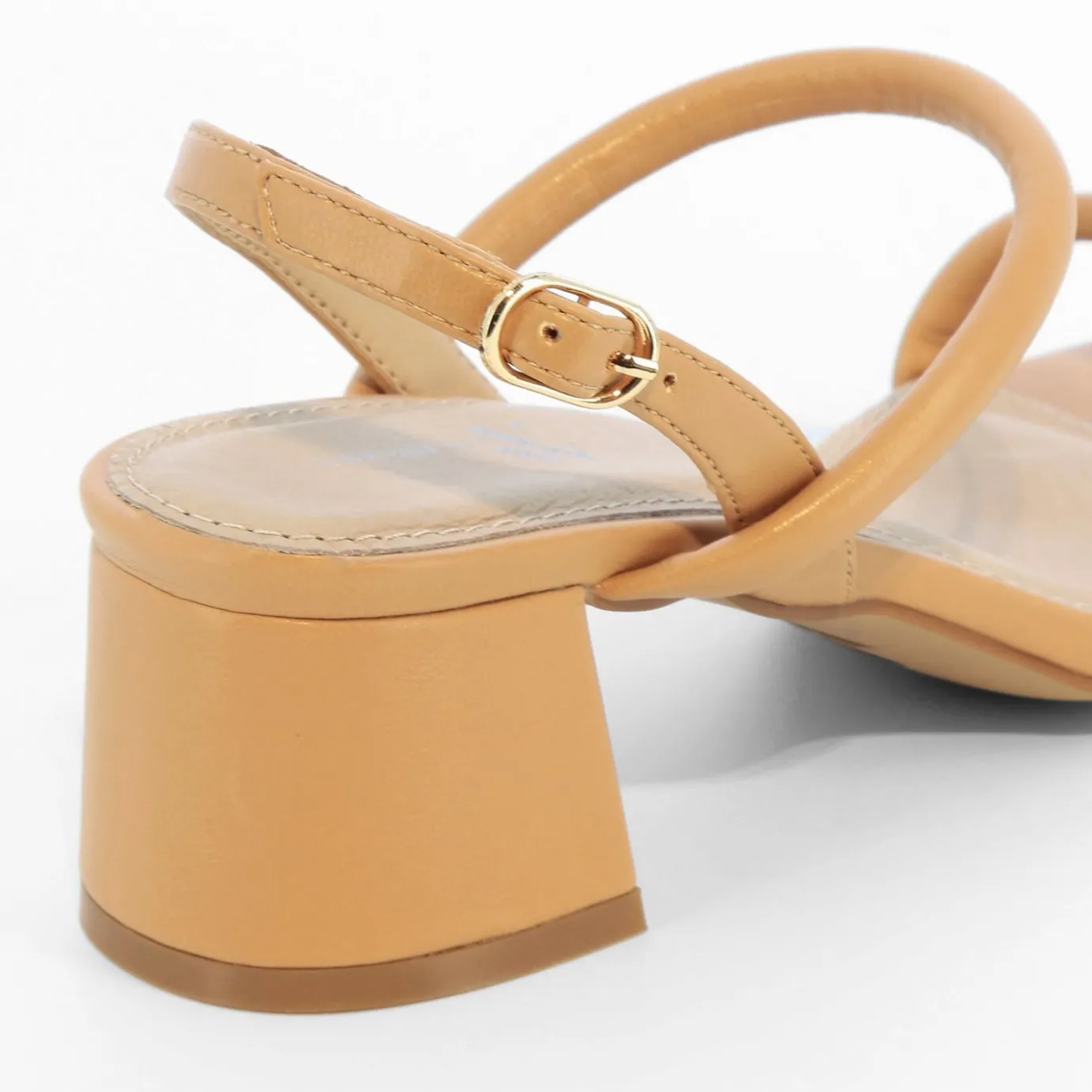 Vanessa Wu Sandales À Talon, Compensées | Sandales A Talon Minimalistes Oriane Caramel