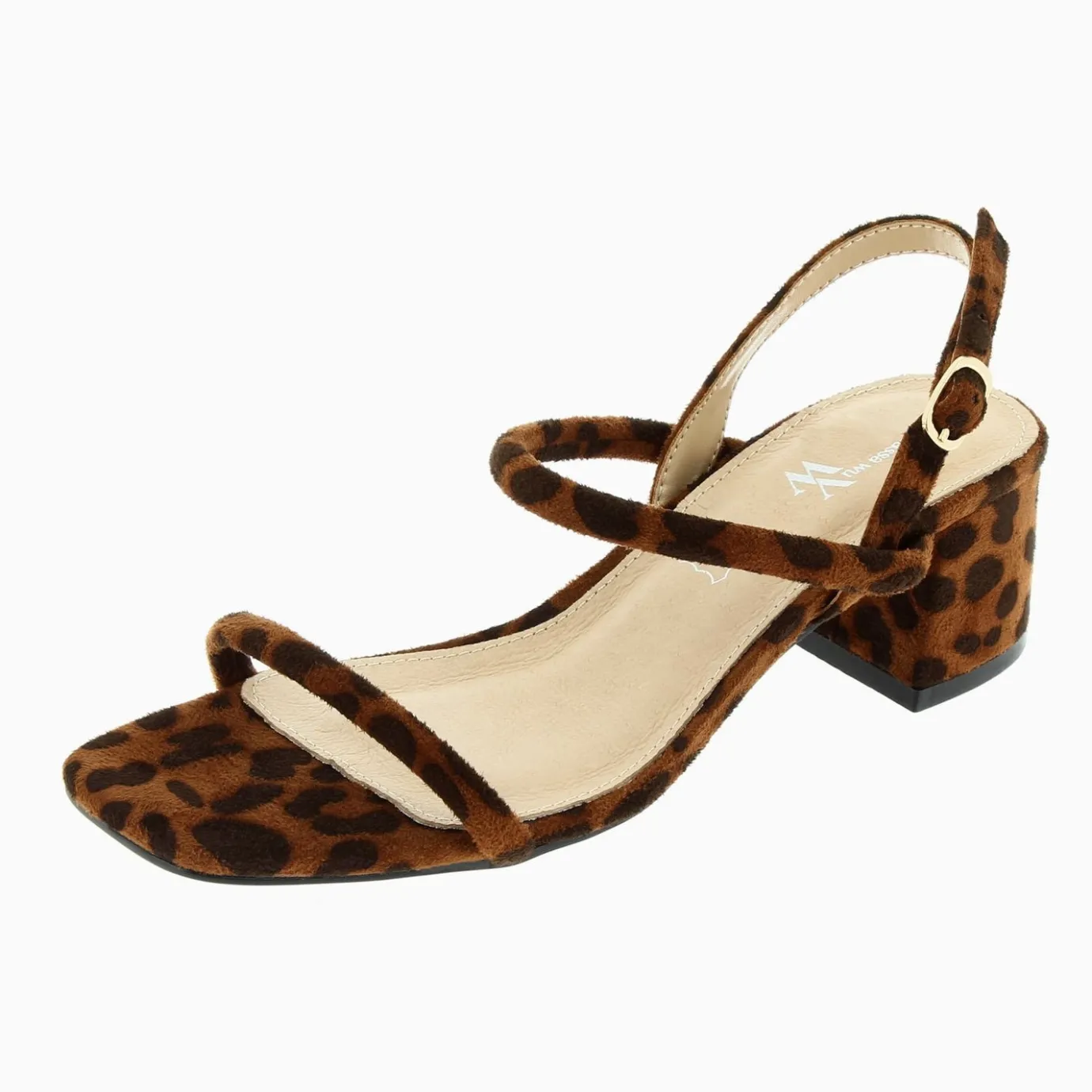 Vanessa Wu Sandales À Talon, Compensées | Sandales A Talon Minimalistes Romy Leopard