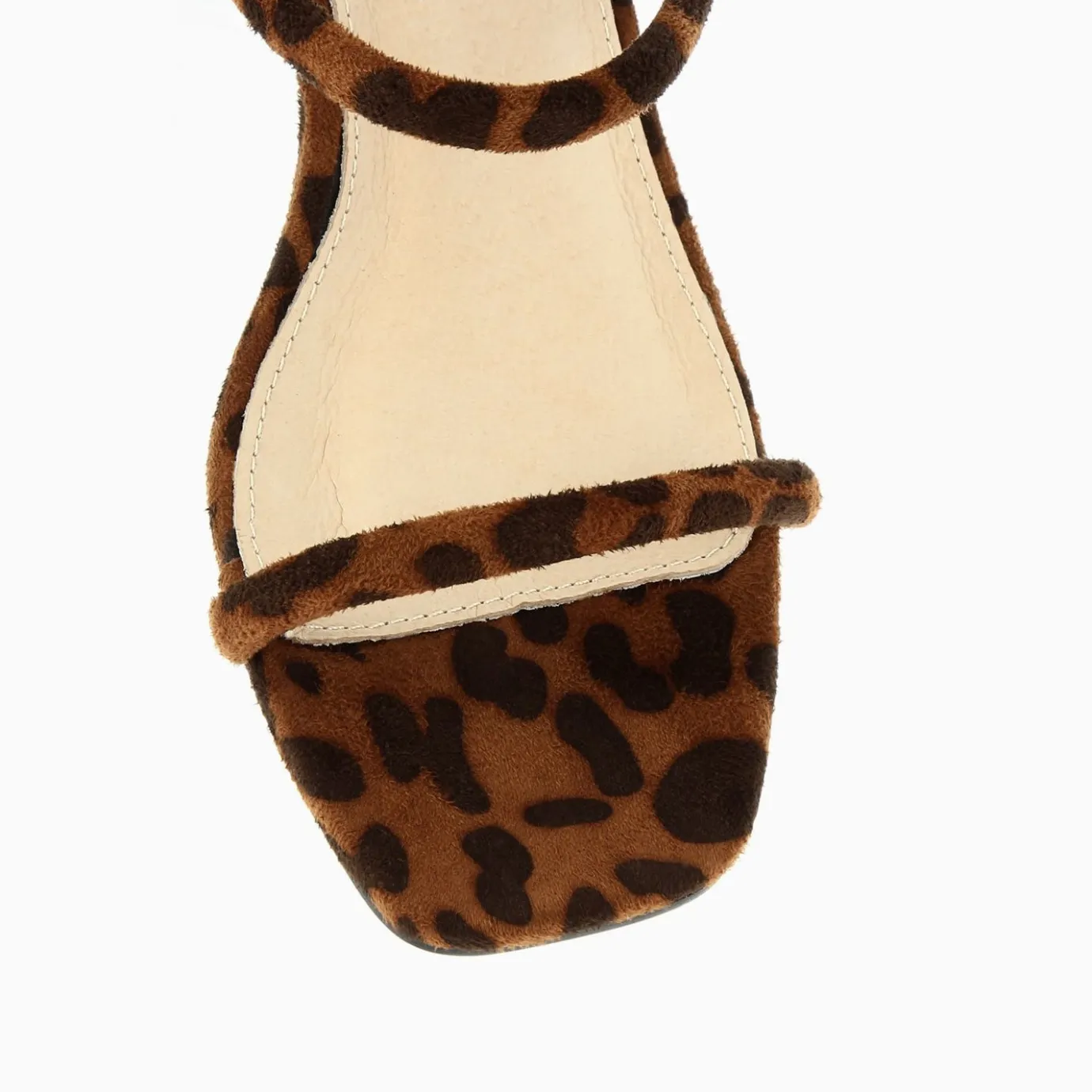 Vanessa Wu Sandales À Talon, Compensées | Sandales A Talon Minimalistes Romy Leopard