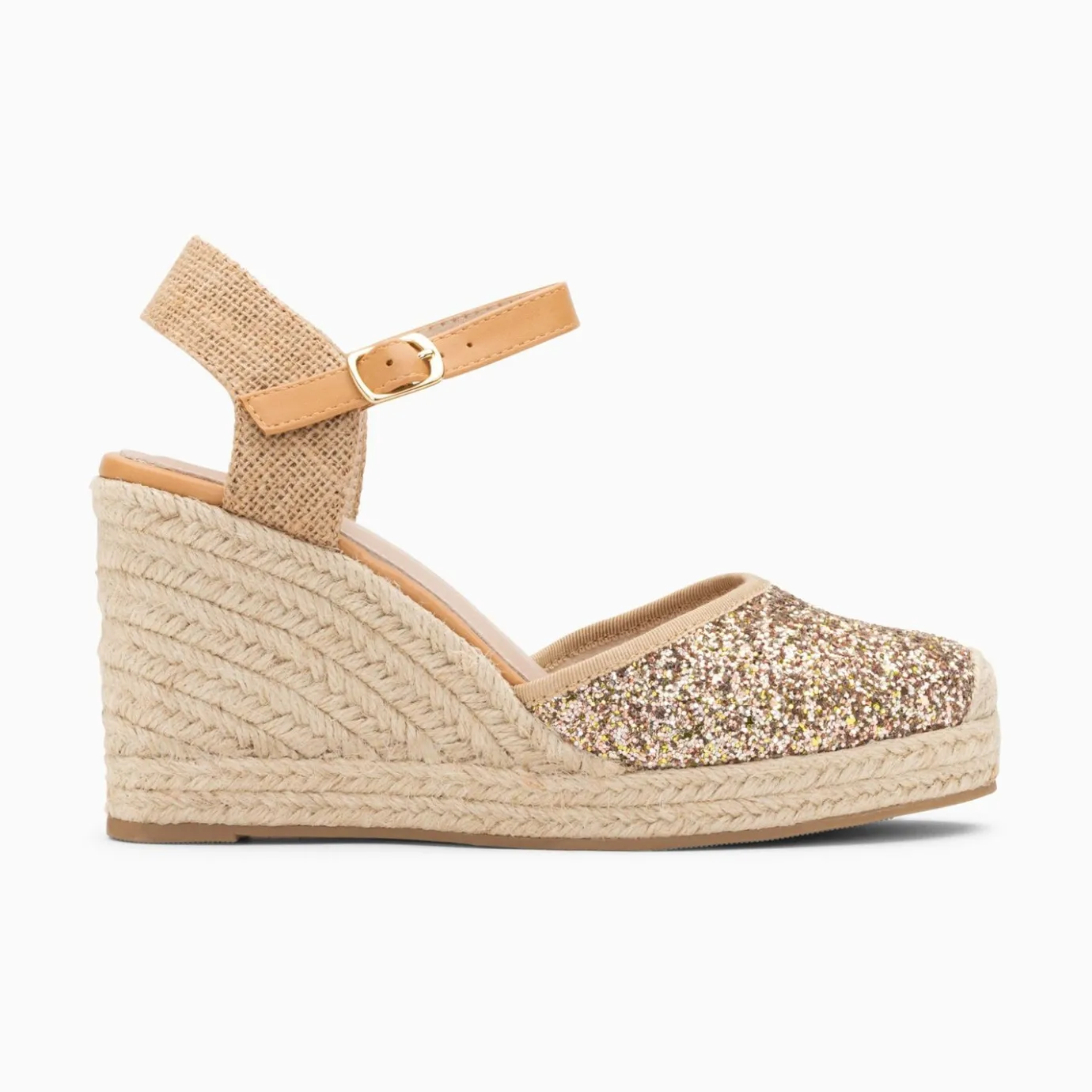 Vanessa Wu Sandales À Talon, Compensées | Sandales Compensees Jeanne A Paillettes Multicolores